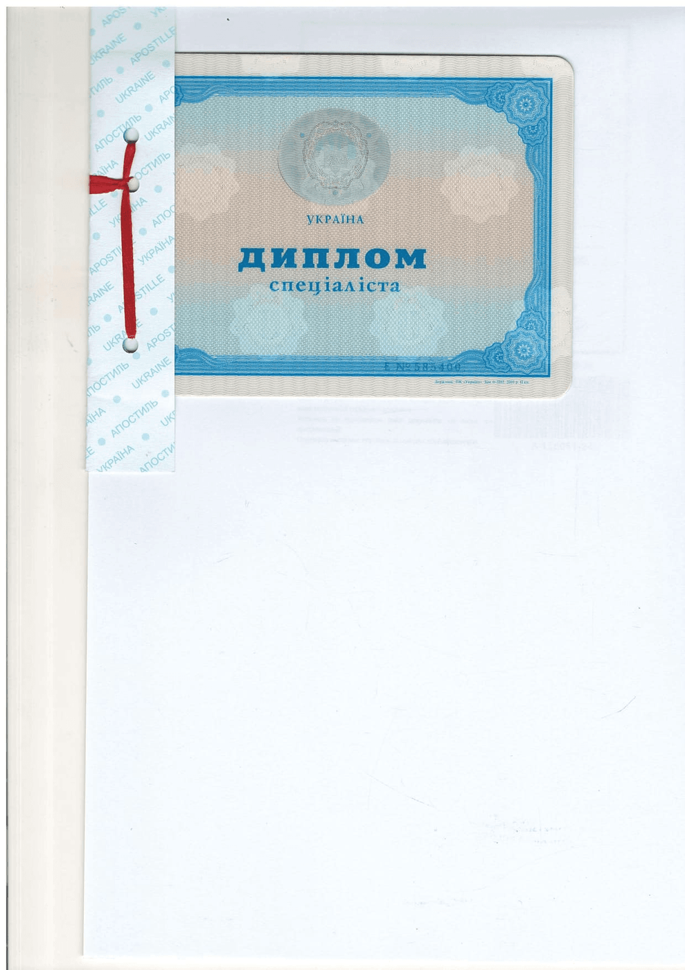 Diploma & School Certificate Duplicates | Etalon - document example, example 2 Diploma & School Certificate Duplicates | Etalon - document example №2