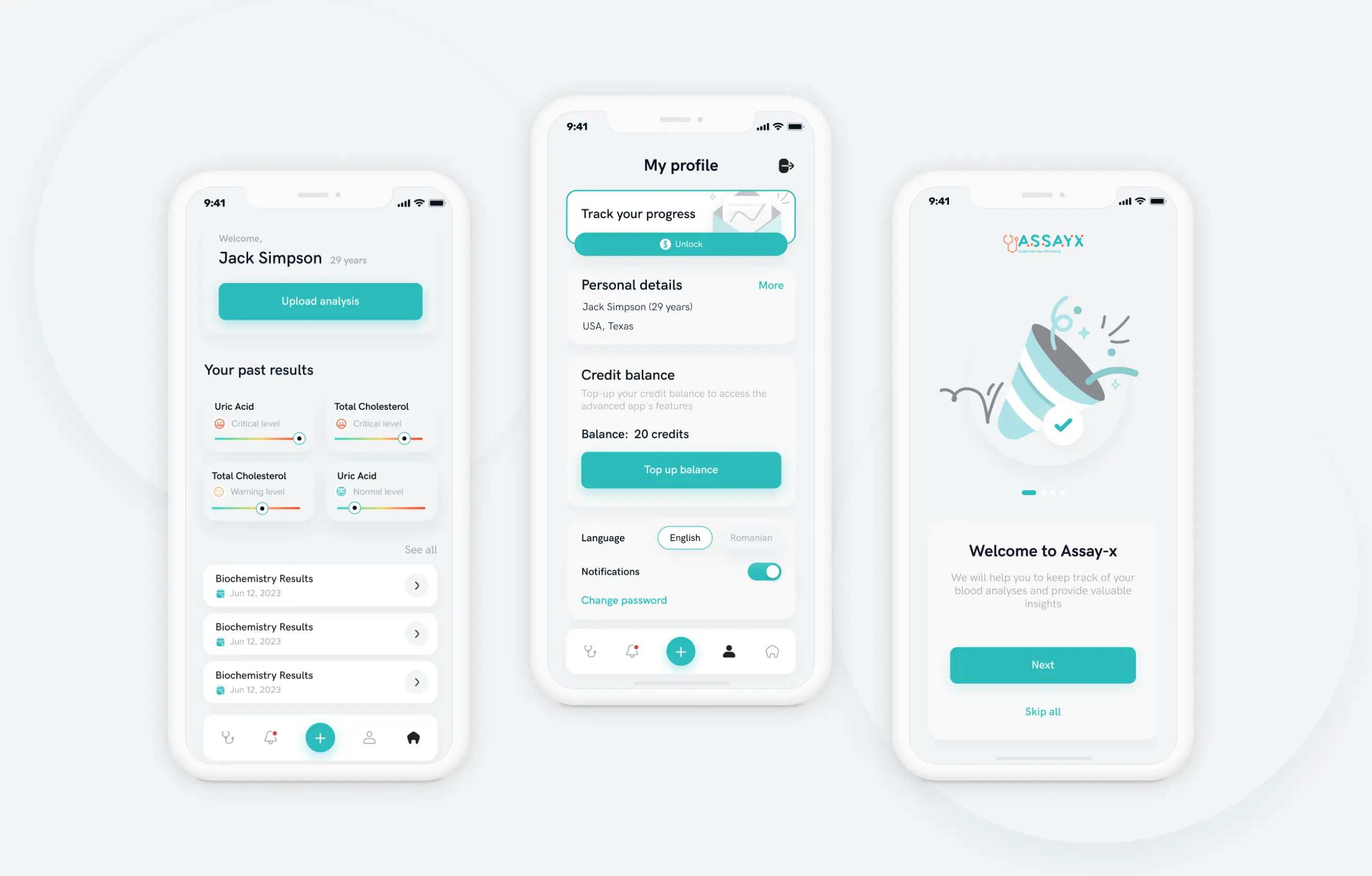 Project Healthcare Mobile App Design