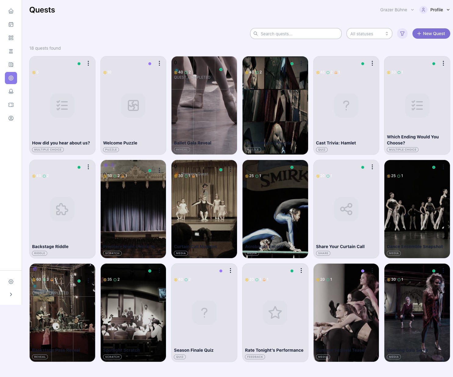 Purple Circle: Quest library